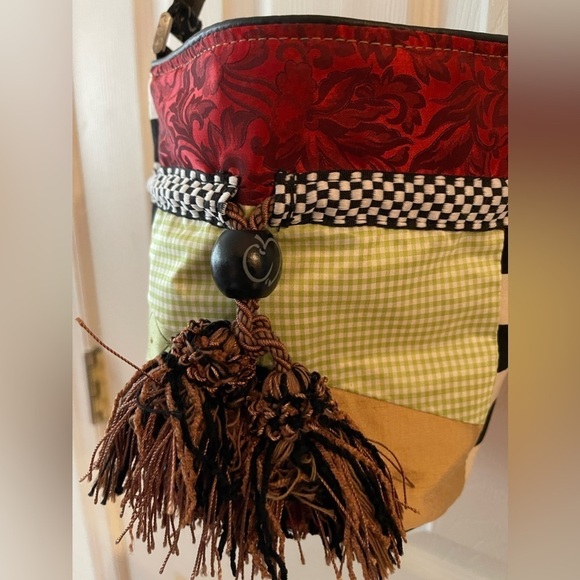 Silver Plum Handbags - Silver Plum Handbag Purse Bag Magnet Close Tassel Decor
